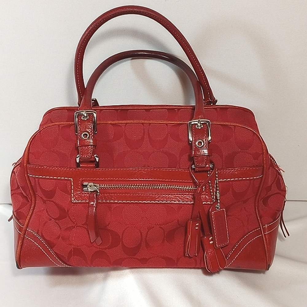 Coach Red Satchel Bag